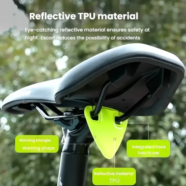 High Visibility Orange Reflective Bicycle Pendant