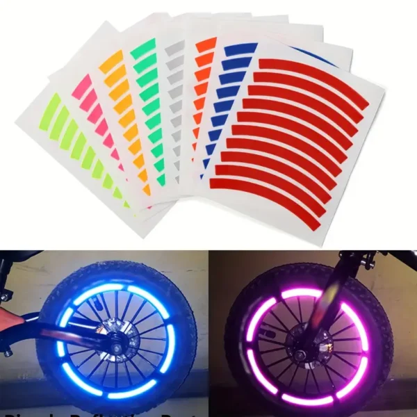 20pcs Glow-in-the-Dark Reflective Neon Stickers